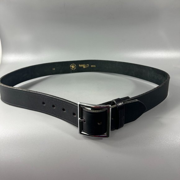 Boston Leather Men's Leather 1 3/4 Inch Garrison Belt, Size 42 - Picture 1 of 14